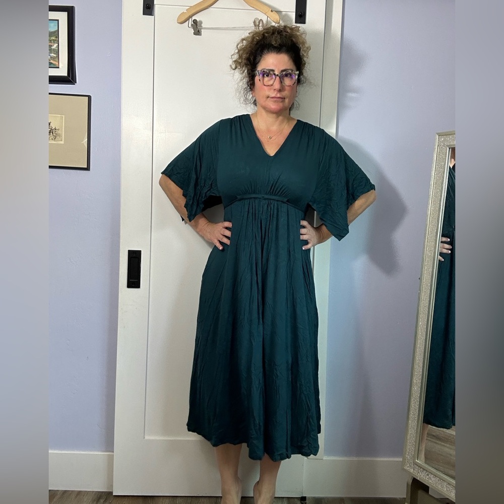 Soma Deep Teal Midi Dress